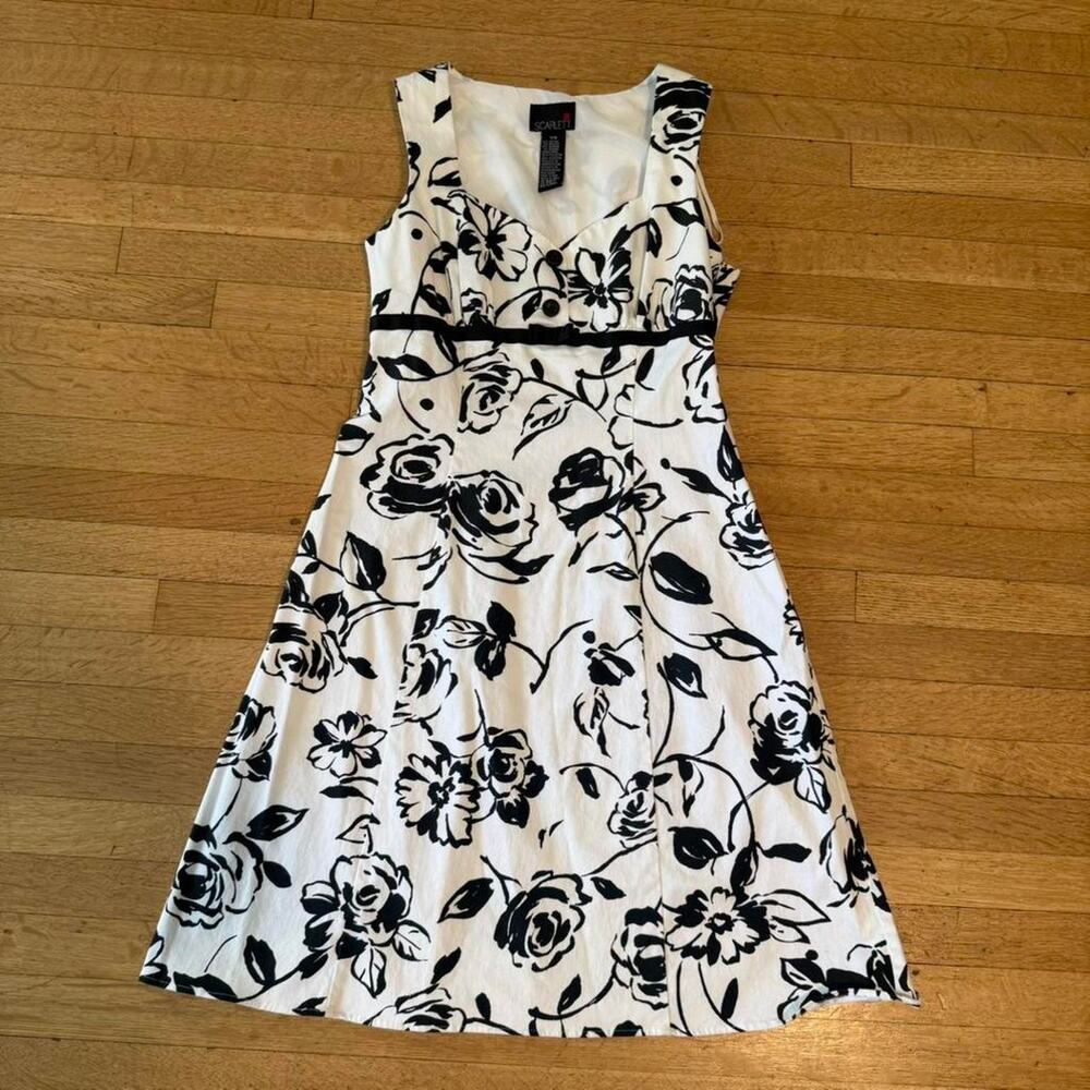 Y2K Vintage Scarlett Floral Cotton Sundress Cottagecore Old Money Coquette 7/8